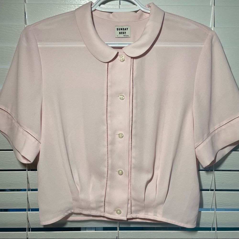 Aritzia Pink Blouse